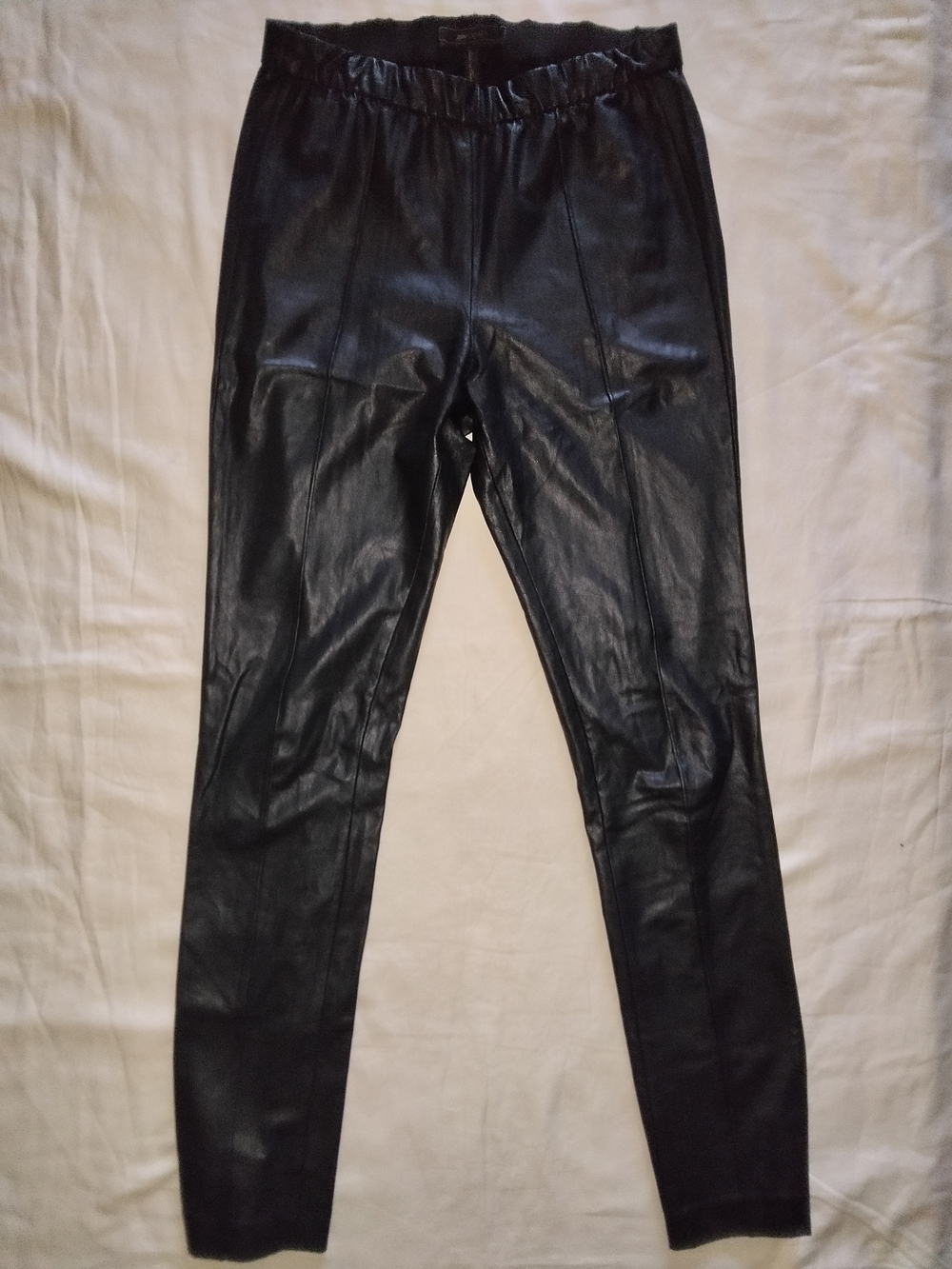 BCBGMaxAzria Black Faux Leather Dress Pants